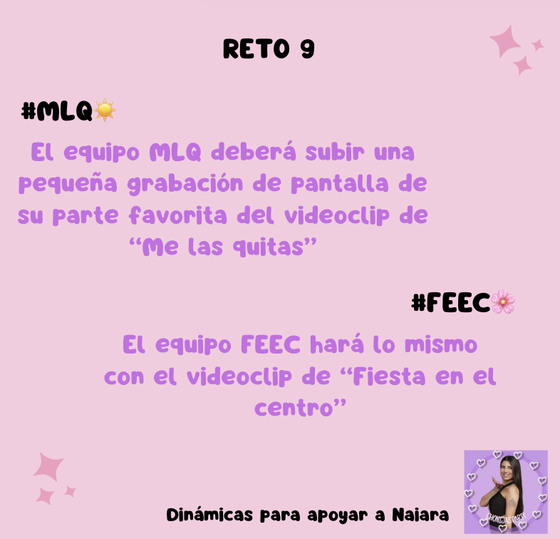 chonijasparty's tweet photo. CHONIJAS!!💜

Empieza el ULTIMO RETO. ¿Qué equipo ganará esta serie de retos? Solo 2 puntos os separan🔥

Vais a tener 24h para completarlo, hasta las 22:00h de mañana.
🫶🏻Recordad que la finalidad es apoyar a Naiara y su música, así que aseguraos de ver el videoclip completo🫶🏻 https://t.co/btEuCVrBPb