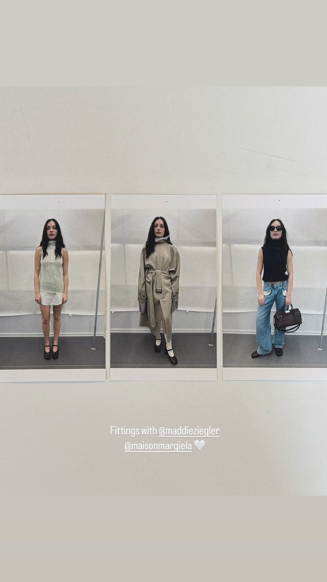 Maddie for Maison Margiela fittings recently!