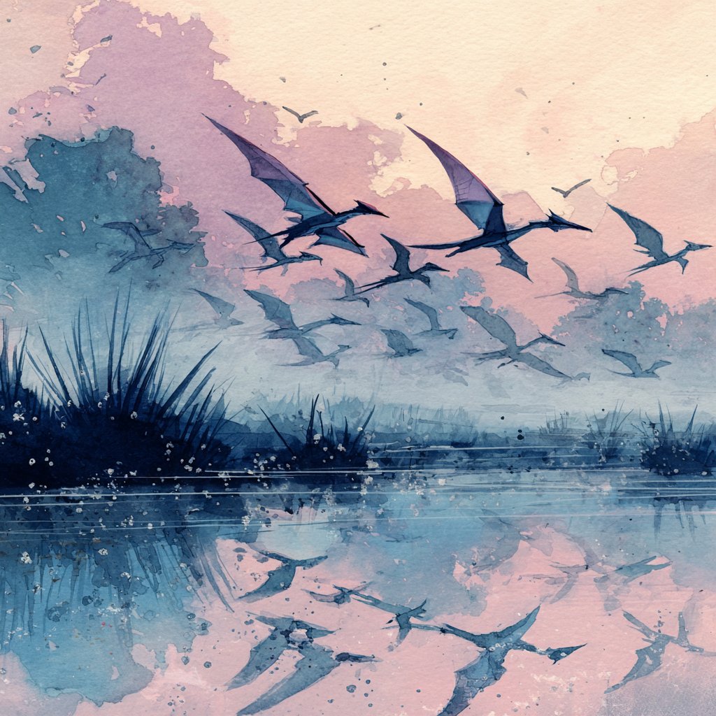 Take Flight Pteradons... Original Prompt Bellow, follow <a href="/BeanieBlossom/">Beanie Blossom</a> for more...