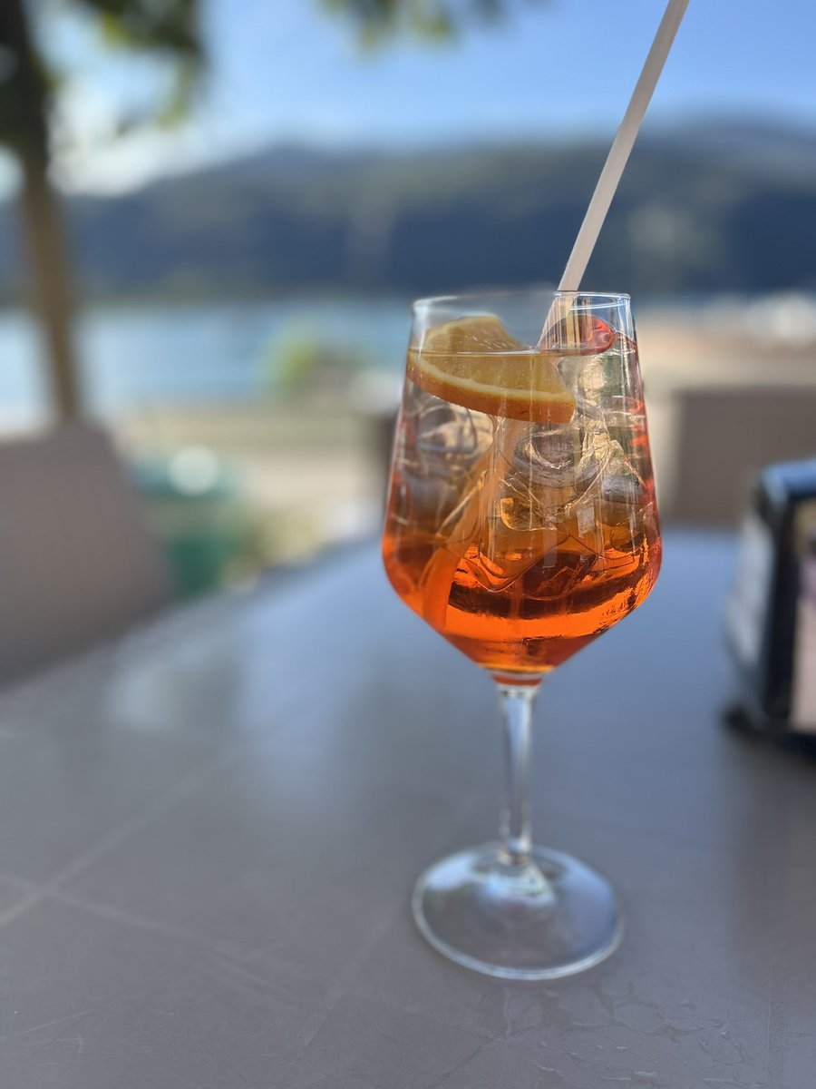 Never quite off duty.. and an Aperol for the win! #anyexcuse #stfc