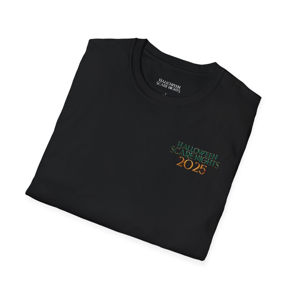 UniRobloxGame's tweet image. 🖤Rep the horror🖤
This year's Halloween Scare Nights 2025 house shirt is available now: immersedge.com/products/hallo…