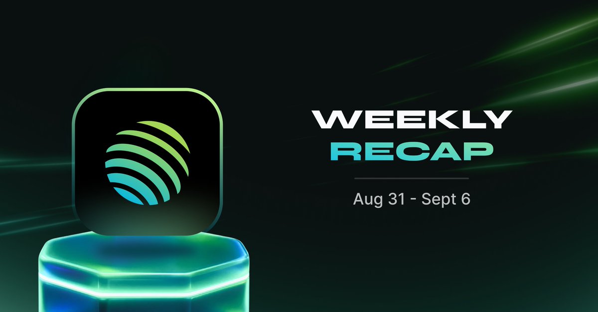 Jupiter Exchange Weekly Recap Banner for Aug 31 - Sept 6