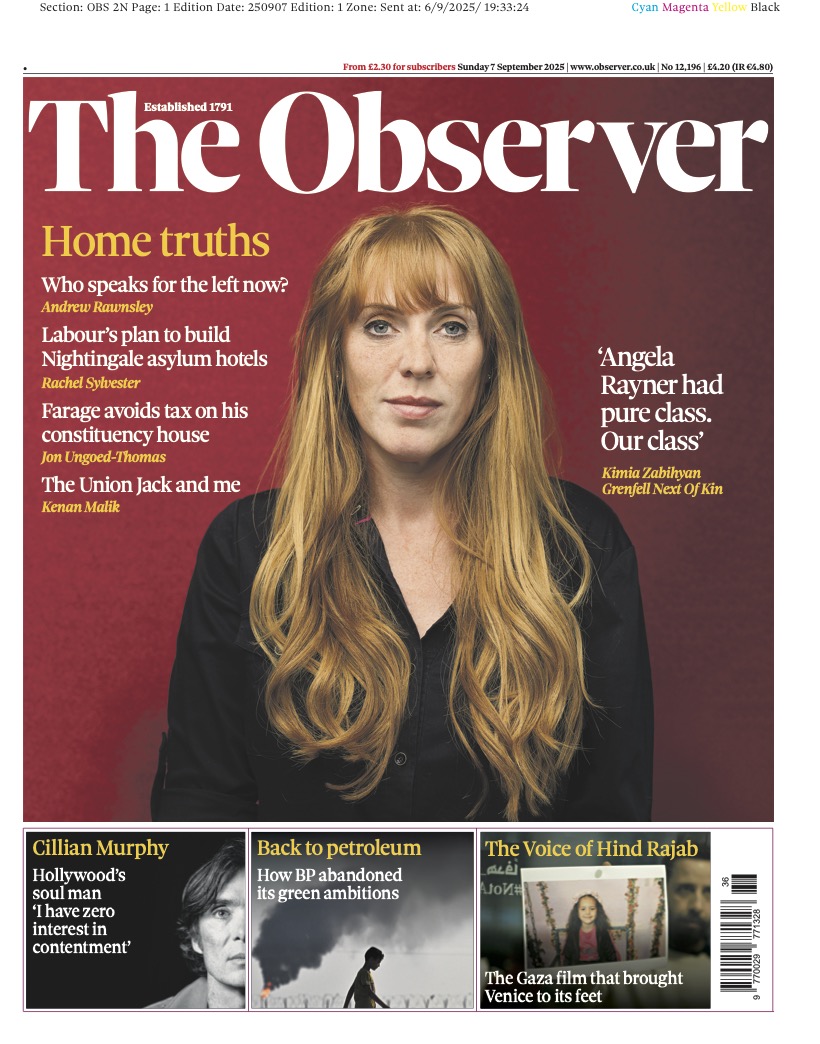 Sunday's OBSERVER: Home truths #TomorrowsPapersToday