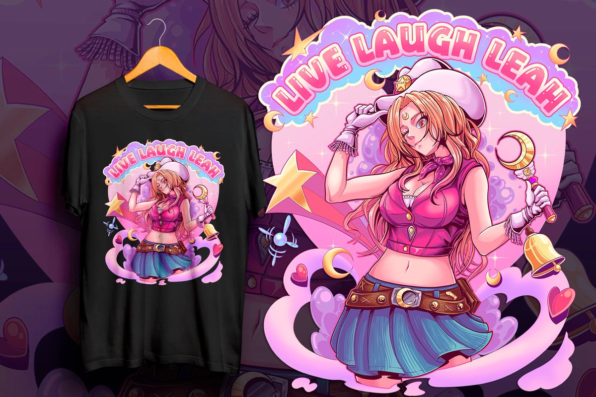 The_LalaLeah's tweet photo. My new T-shirt merch dropped last night 💖 https://t.co/Hg2dn2itME https://t.co/GGx8tAVxzL
