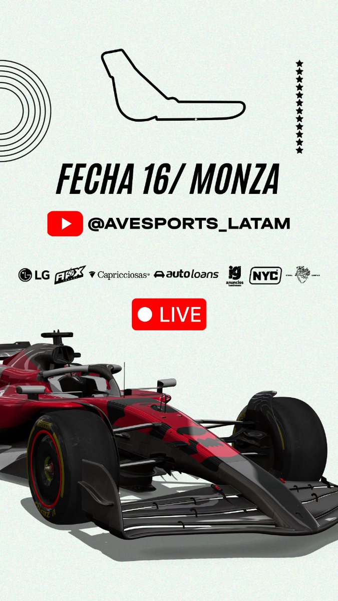 avesports_latam's tweet image. ESTAMOS EN VIVO 
youtube.com/live/iomv31WRt…

#FormulaAV #SimRacing