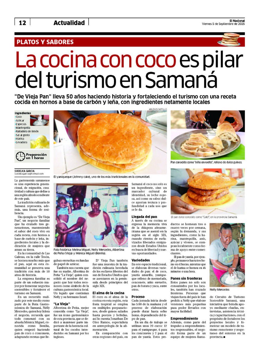 #Reportajes| ⁣⁣⁣⁣⁣⁣La gastronomía samanense es una experiencia generacional, de migración, creatividad y  cultura que define a una región  afrodescendiente de este país. ⁣
youtu.be/U9TOzWraIRw

 #Gastronomía #Migracion #Negocios #Receta #Samaná