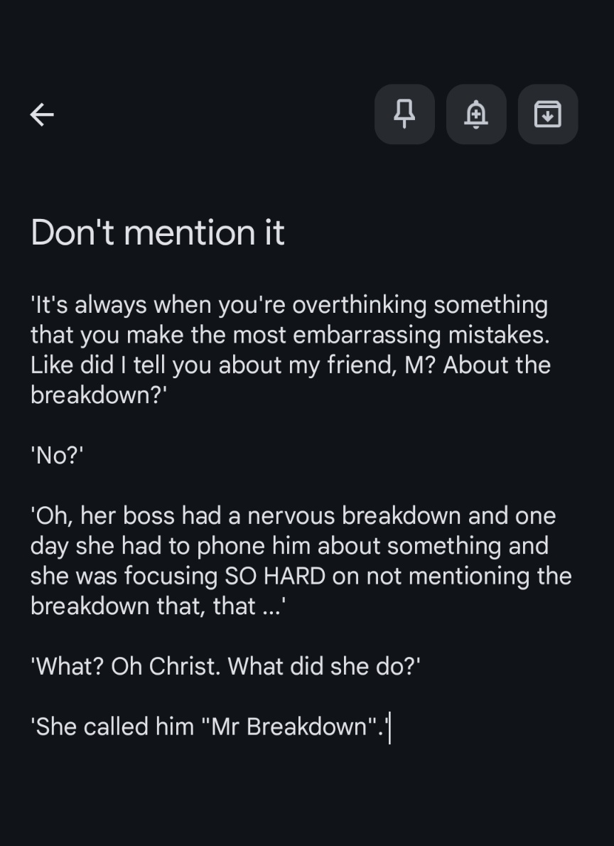 OwlsEatMice's tweet photo. A story my mum told me that made me cry so hard I threw up a bit. https://t.co/jzkkc7Rwsi