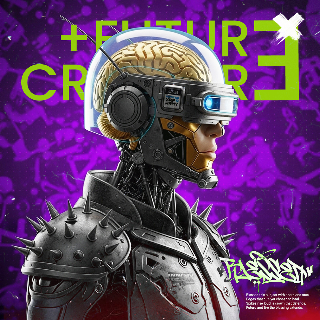SAAAKSSS's tweet photo. 🚨 THE DROP IS LIVE 🚨
Future Creature unveils 4 NEW SUBJECTS

EXCLUSIVE on @xrpcafe 
⚡ Special Poster Edition ⚡
https://t.co/OXpgphDUMT

Marble cracks, circuits ignite —
the past collides with tomorrow.
Art becomes weapon. Tech becomes prophecy.

#XRP HAS #FUTURECREATURE https://t.co/2gfg9rSbs8