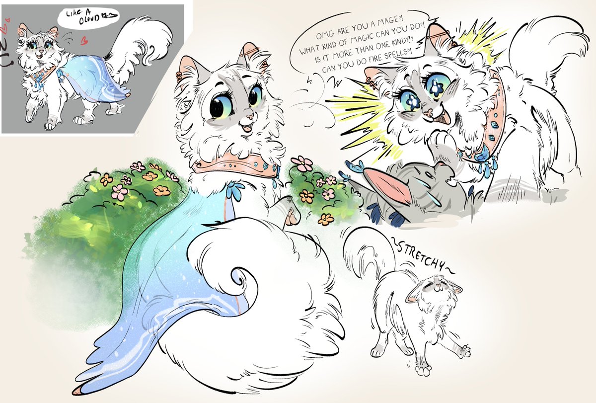 Willow doodles between work stuff