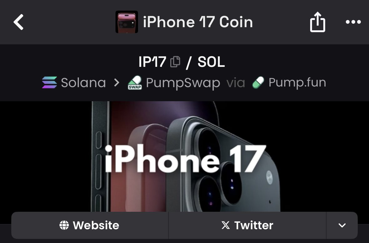 iPhone 17 Coin tweet media