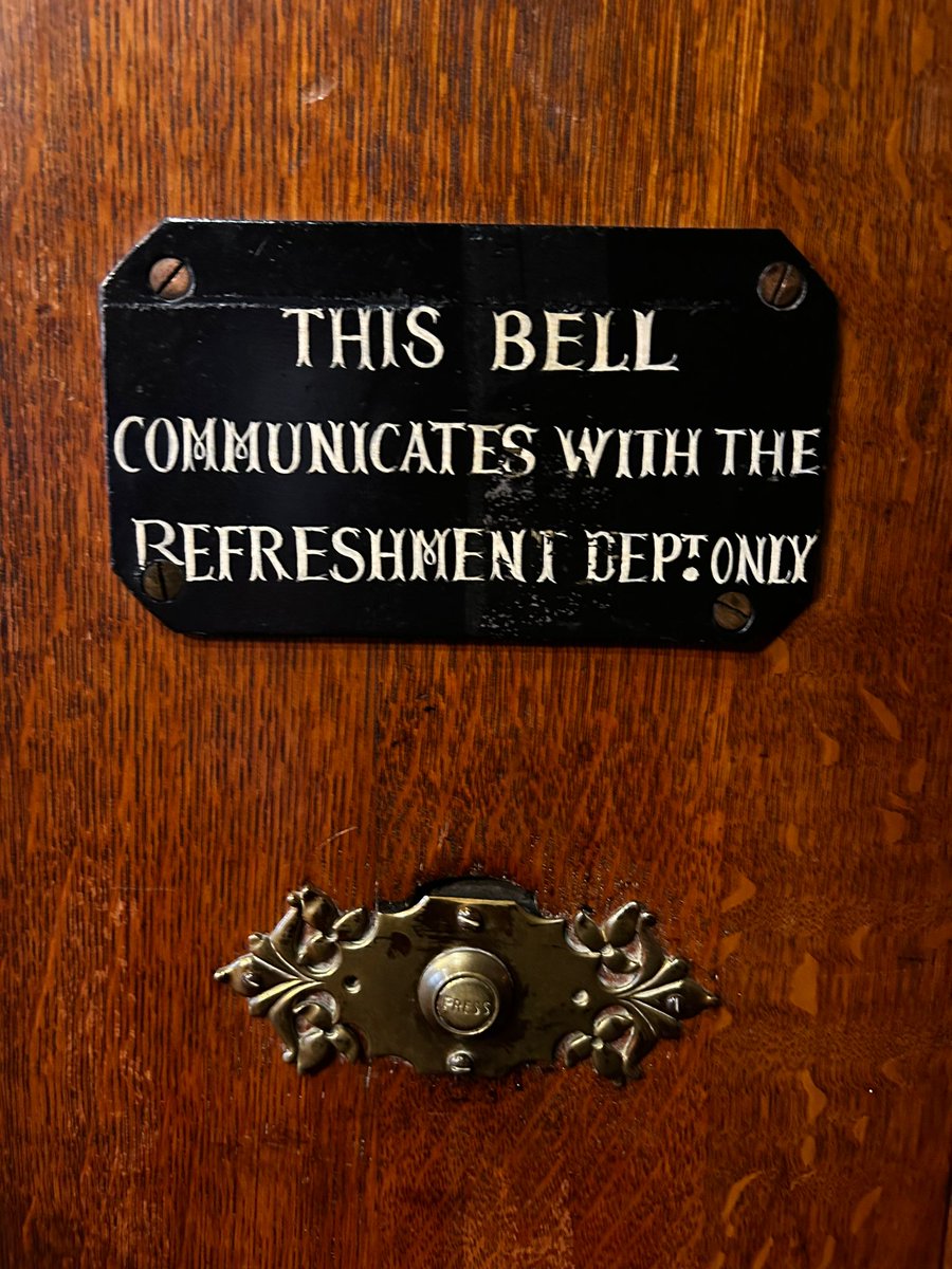Does anyone else wish to communicate only with the Refreshment Department?