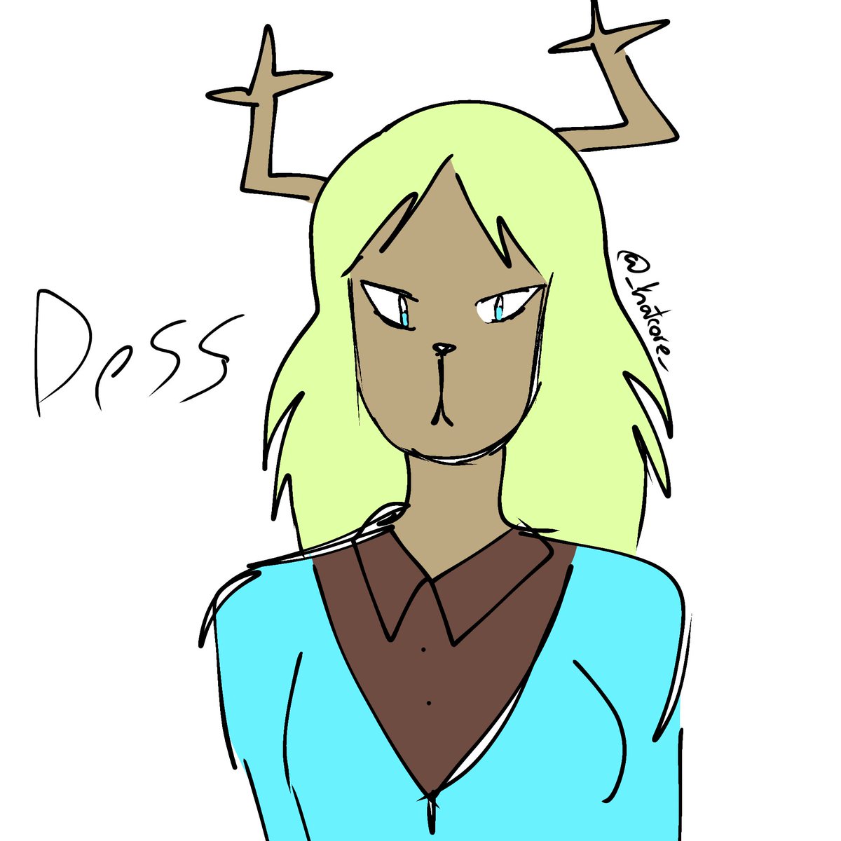 Guys days ago I dreamed about Dess' canon design and she looked something like this lmao
#DELTARUNE