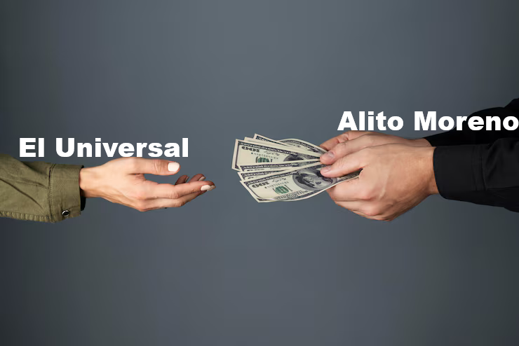 <a href="/alitomorenoc/">Alejandro Moreno</a> Así se ve <a href="/El_Universal_Mx/">El Universal</a> recibiendo el dinero público de <a href="/alitomorenoc/">Alejandro Moreno</a> para que publique sus opinión.