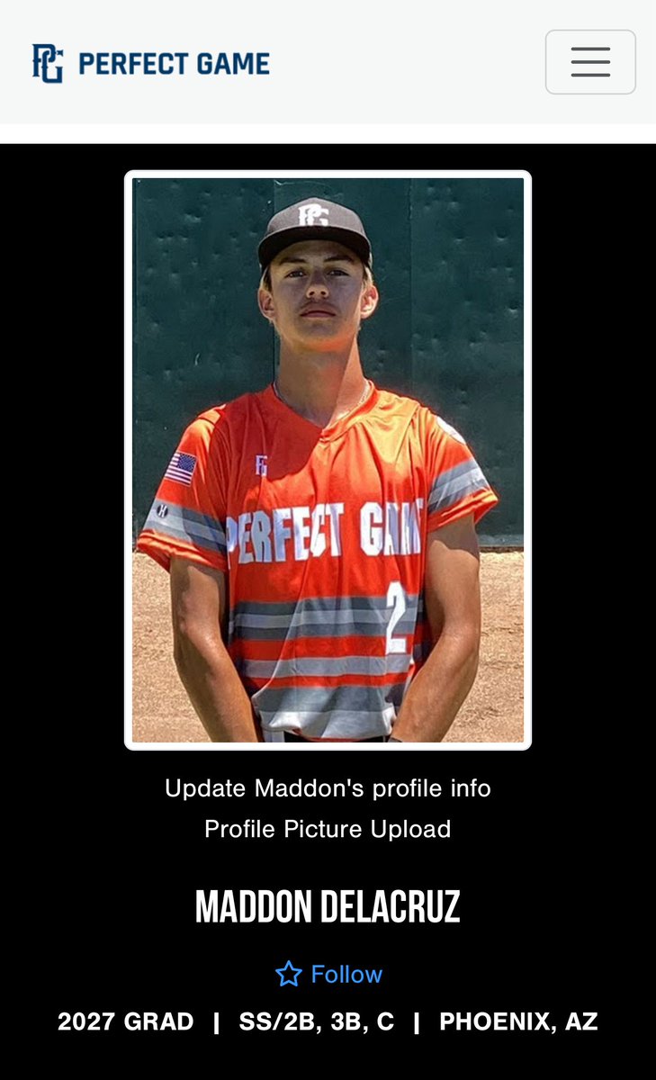 Thank you for the write up and new PG grade/rank <a href="/PerfectGameUSA/">Perfect Game USA</a> !!
And so much gratitude for my coaches, family, friends &amp; teammates who help me grow and get better every day ⚾️🙏🏽

<a href="/PG_Uncommitted/">PG_Uncommitted</a> 
<a href="/BUncommitted/">Baseball_Uncommitted</a> 
<a href="/AZPFABASEBALL/">PFABASEBALLAZ</a>
<a href="/CdS_Baseball/">CDS Aztecs Baseball</a> 
<a href="/all9academy/">All9academy</a> 
<a href="/PG_FourCorners/">Perfect Game Four Corners</a>