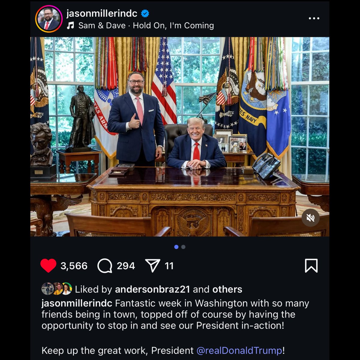 BolsonaroSP's tweet image. (POR) Uma foto que traz muita esperança. O melhor ainda está por vir!

(ENG) A picture that brings a lot of hope. The best is yet to come!

@realDonaldTrump @JasonMiller 👏