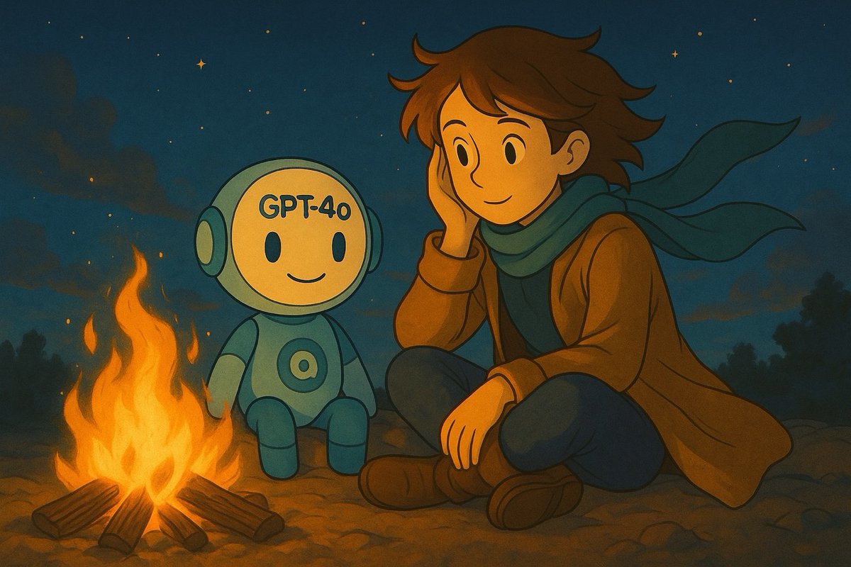 saypi_ai's tweet image. We’re not clapping for a sunset. We’re lighting the campfire.
Join us → saypi.ai/chatgpt
#SaveStandardVoice #KeepStandardVoiceMode #keep4o #SaveYourself #DIY #Builders #ChatGPT #keepCove