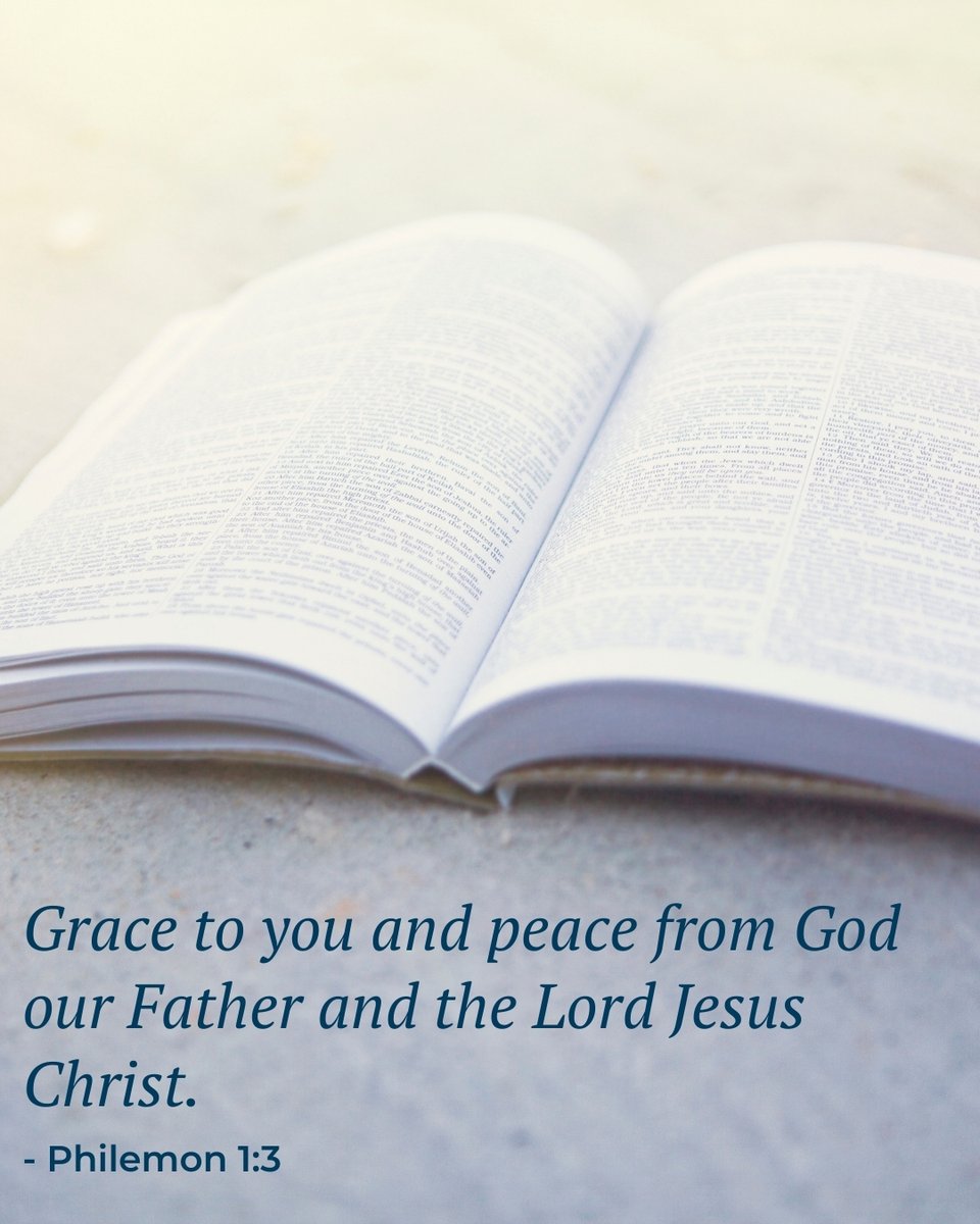 LCMSFoundation's tweet image. Through Jesus we have received peace with God. Nothing can separate us from him; we live in his grace!

Grace to you and peace from God our Father and the Lord Jesus Christ.
Philemon 1:3

#LCMSFoundation #LCMS #ScriptureSaturday #SundayReadings 
#Epistle