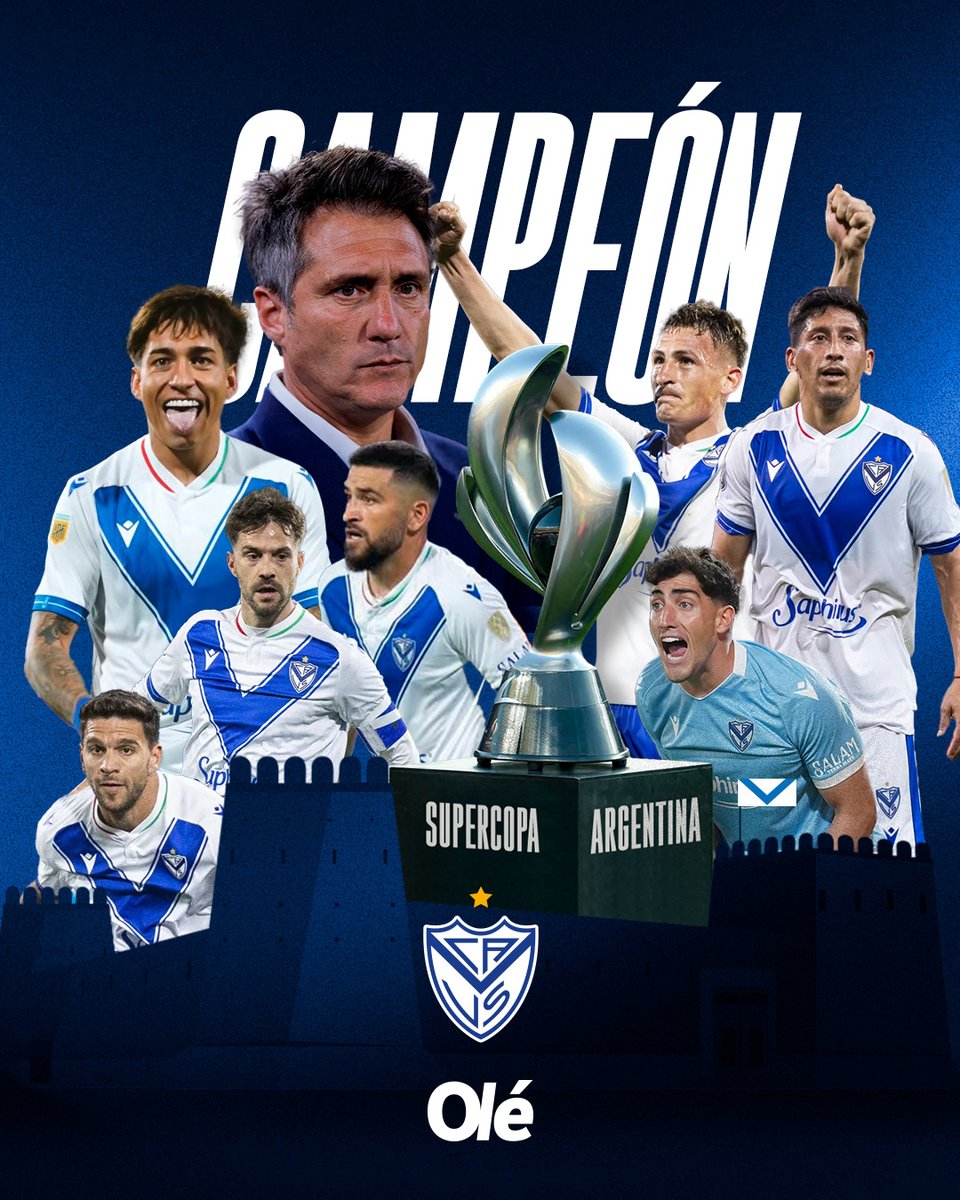 DiarioOle's tweet photo. VÉLEZ SUPERCAMPEÓN 🏆

Nueva estrella para el Fortín ⭐️ https://t.co/e1r1YzM9MU
