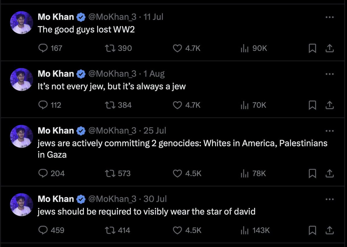 Help me out with this <a href="/elonmusk/">Elon Musk</a> and <a href="/X/">X</a> Why don't you have a problem with this account? This is a hate crime, not an opinion.