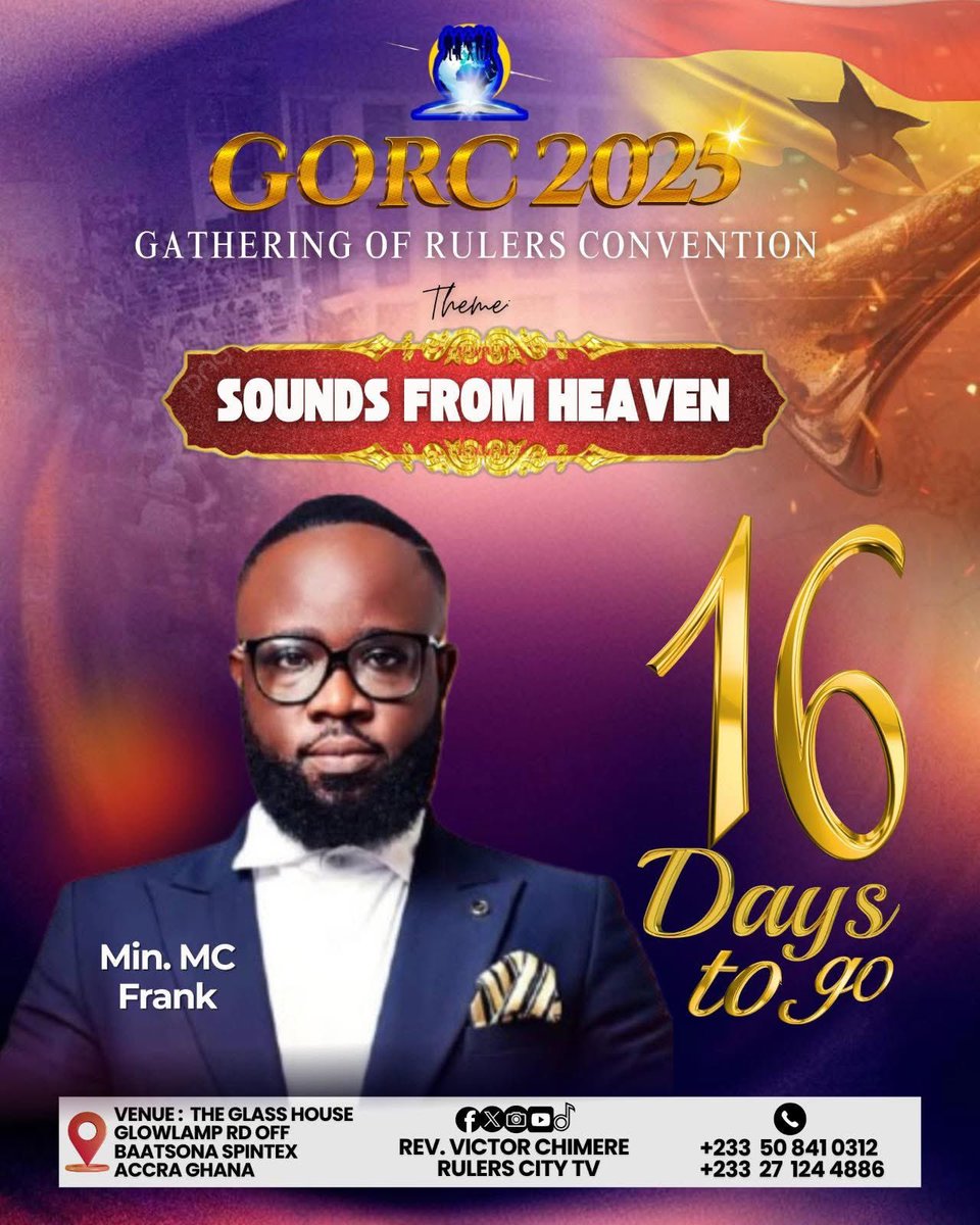 RulersCityIntl's tweet image. Countdown 16Days to go with Min. MC-FRANK 🔥
#gorc 2025 
#countdown