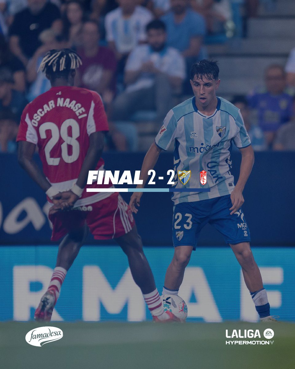 ⚽️ El <a href="/MalagaCF/">Málaga CF</a> empata a 2 ante el Granada tras ir ganando 2-0, empate que sabe a poco.

Doblete de Chupe.