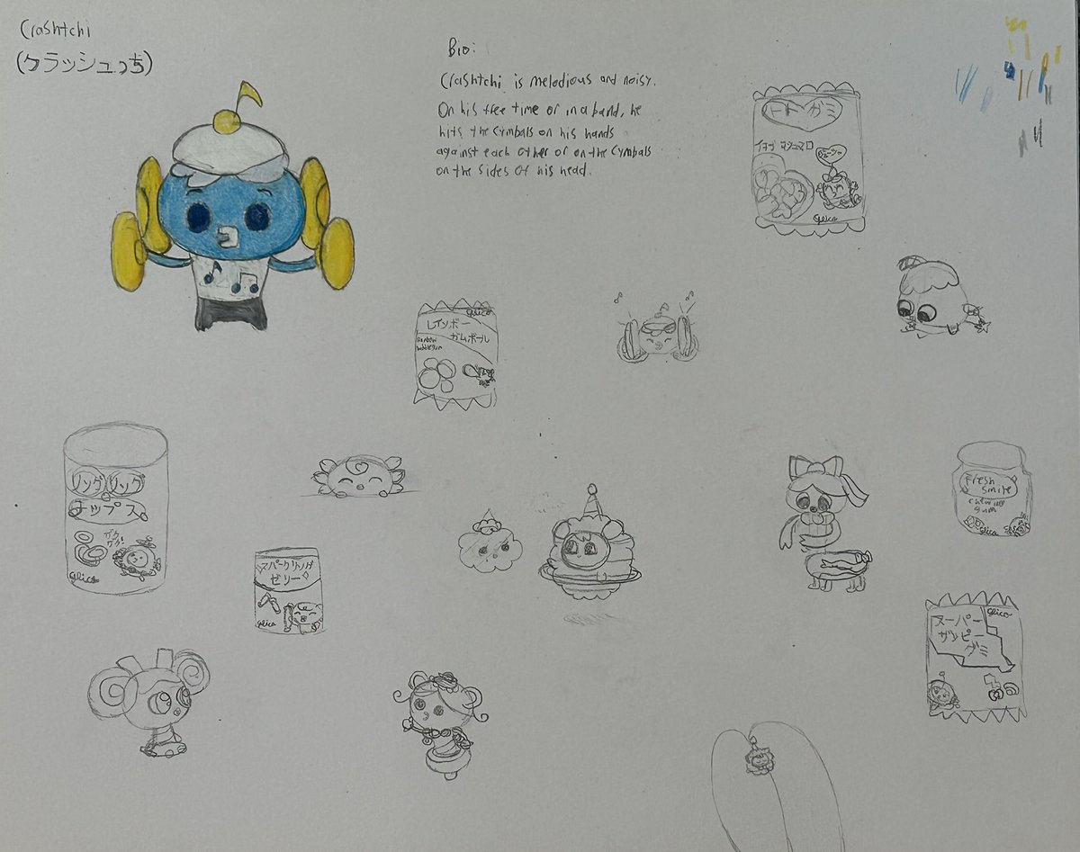 amulet1010's tweet photo. I don’t know why I did this but I drew some doodles on the rest of the page. Some of which having my OCs.

#tamagotchi #たまごっち #MyArt #Fanart #OC #Cute https://t.co/24wtZUNx52