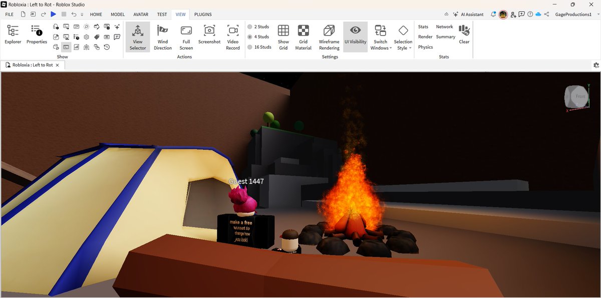 LeftToRotDevs's tweet image. [⚙️] [LOBBY SHOWCASE - WIP]

All NPCs are placeholders, they&apos;re just there until we get to code in actual NPCs and animate them. All of this is subject to change, but I believe that the lobby is doing good, but criticism would be nice!

#Roblox #RobloxDev #RobloxLeftToRot