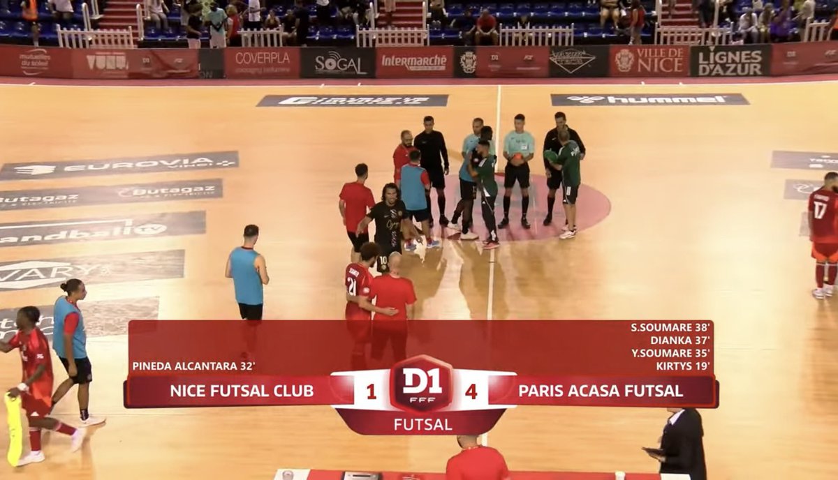 France_Futsal_c's tweet photo. #D1Futsal - Suite et fin de la J1 avec les victoires parisiennes à l’extérieur ! Le @ParisSporting s’impose sur le terrain d’#AvionFutsal (6-8), tandis que le @ParisAcasaOff s’est défait du piège tendu par le promu #NiceFC (1-4) ! https://t.co/K1vs7uYDXJ