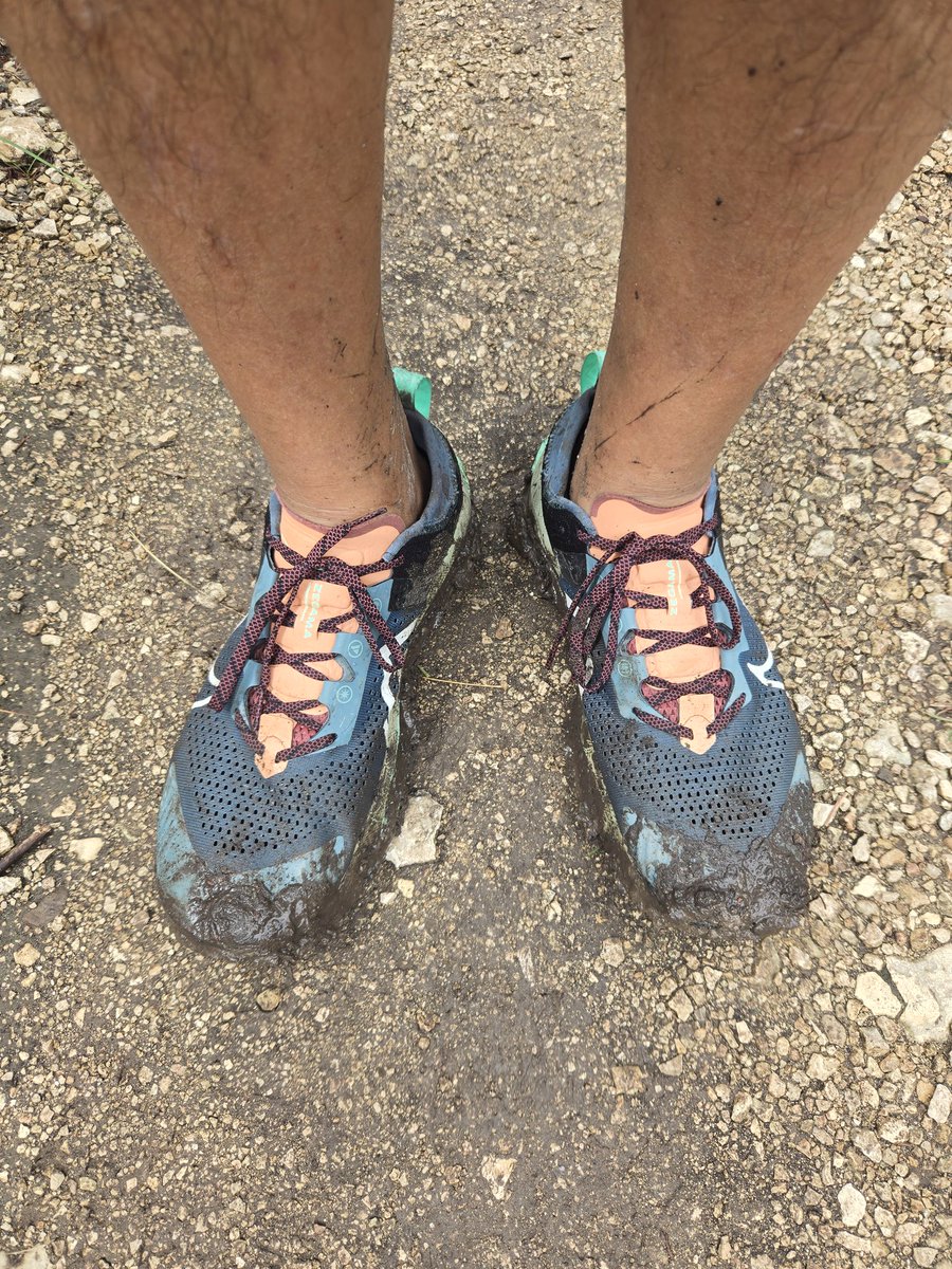 Got to love a wet muddy hike!