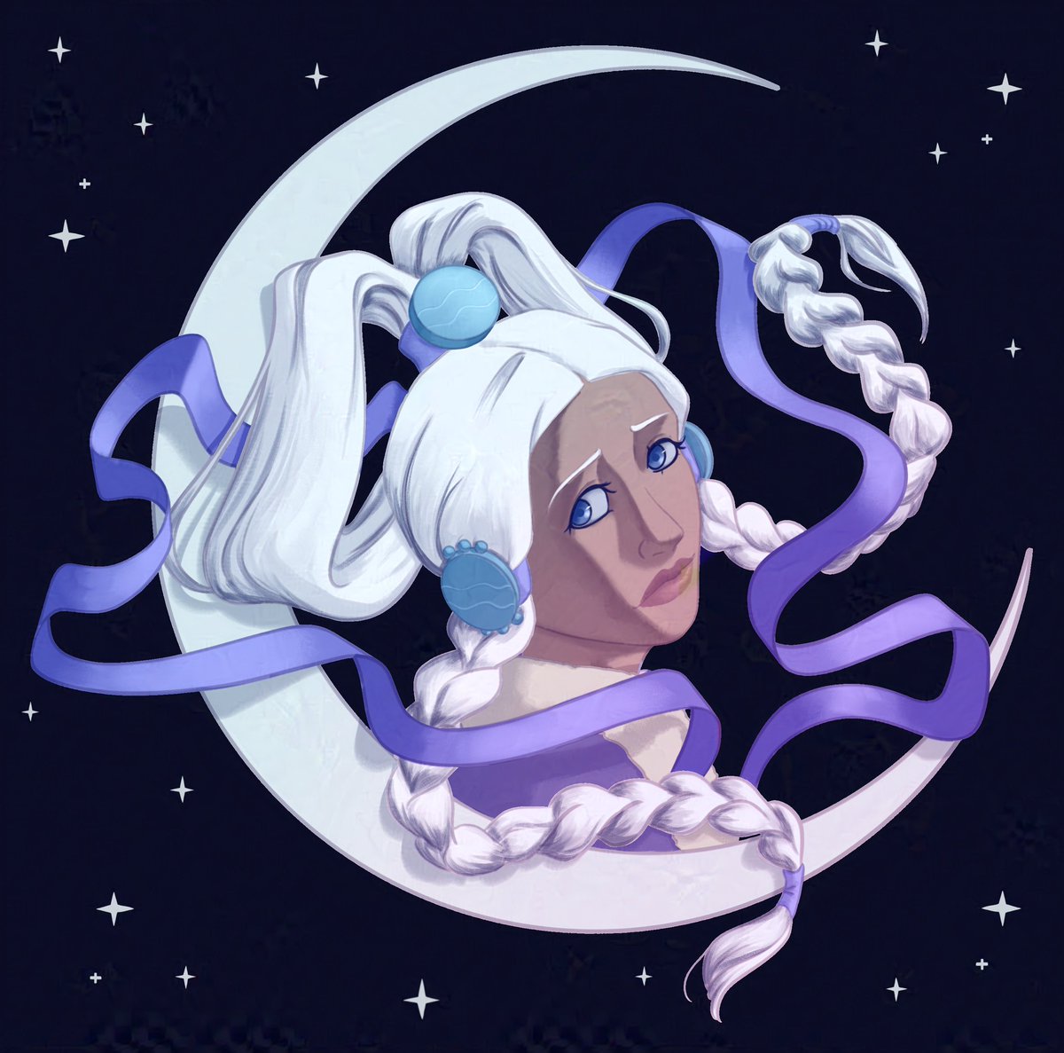 howlycat_'s tweet photo. Yue as the moon, she was a childhood crush, fly free Yue 🤟😞 

#art #digitalart #digitaldrawing #digitalillustration #digitalpainting #avatarthelastairbender #atla #theleyendofaang #yueatla #yueavatar https://t.co/FsJLwLF6YF