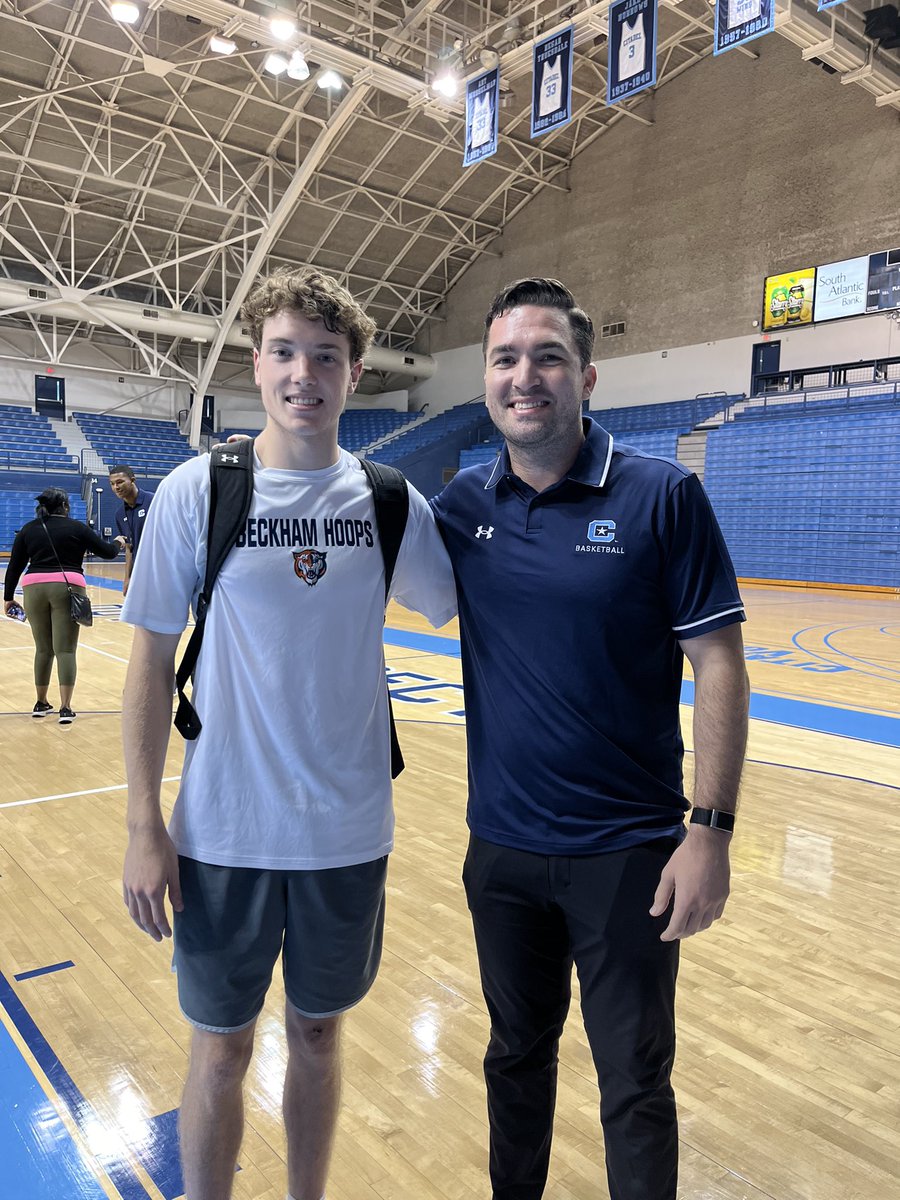 Thank you for inviting me to the Citadel Basketball Elite Camp <a href="/Coach_Glove/">Andrew Glover</a>! Thank you for the great advice and I am glad you are back in Charleston! 
<a href="/CitadelHoops/">The Citadel Basketball</a> <a href="/Beckham_Hoops/">Lucy Beckham Basketball</a>