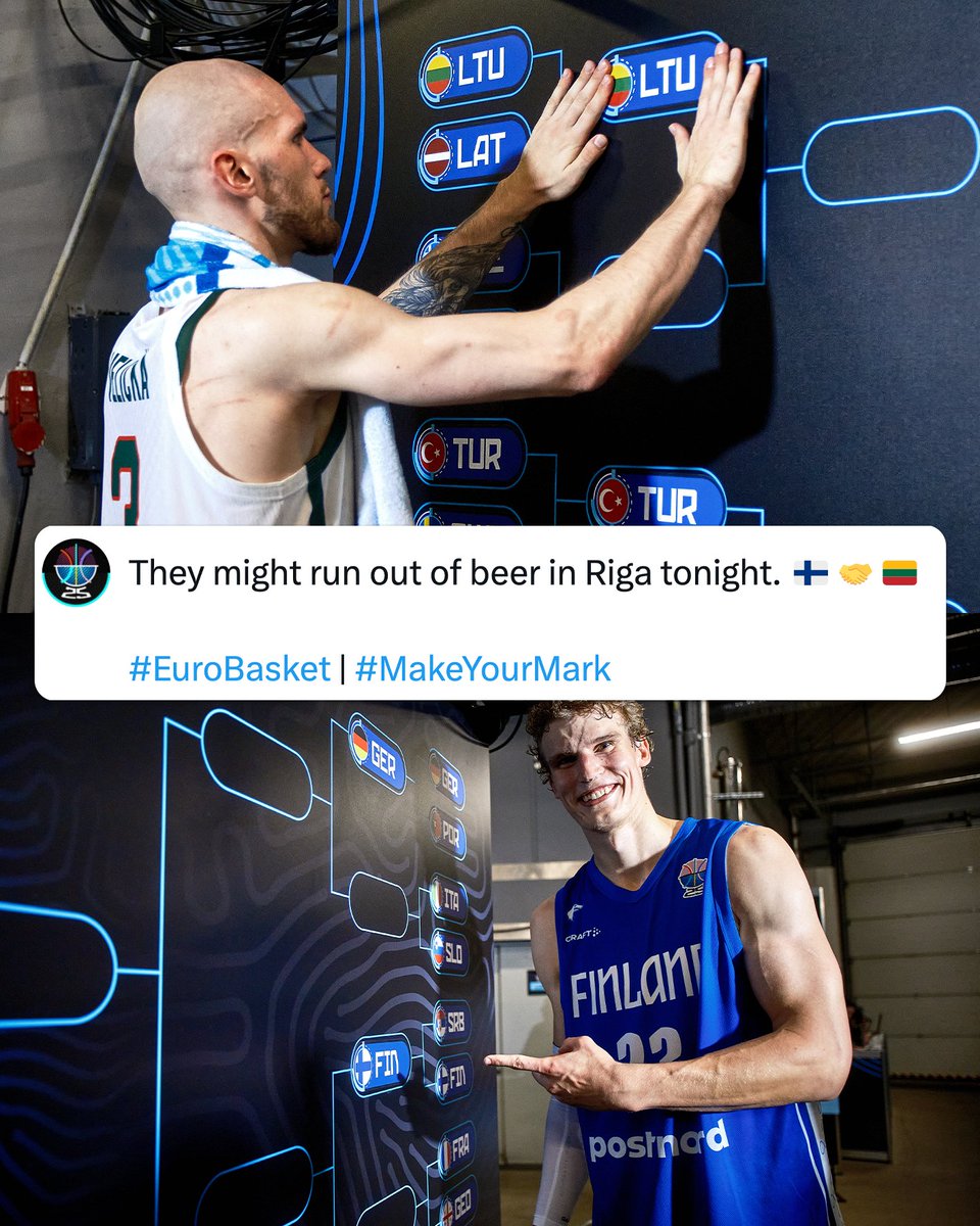 It'll be a WIIIIILD Saturday night in Riga.

#EuroBasket | #MakeYourMark