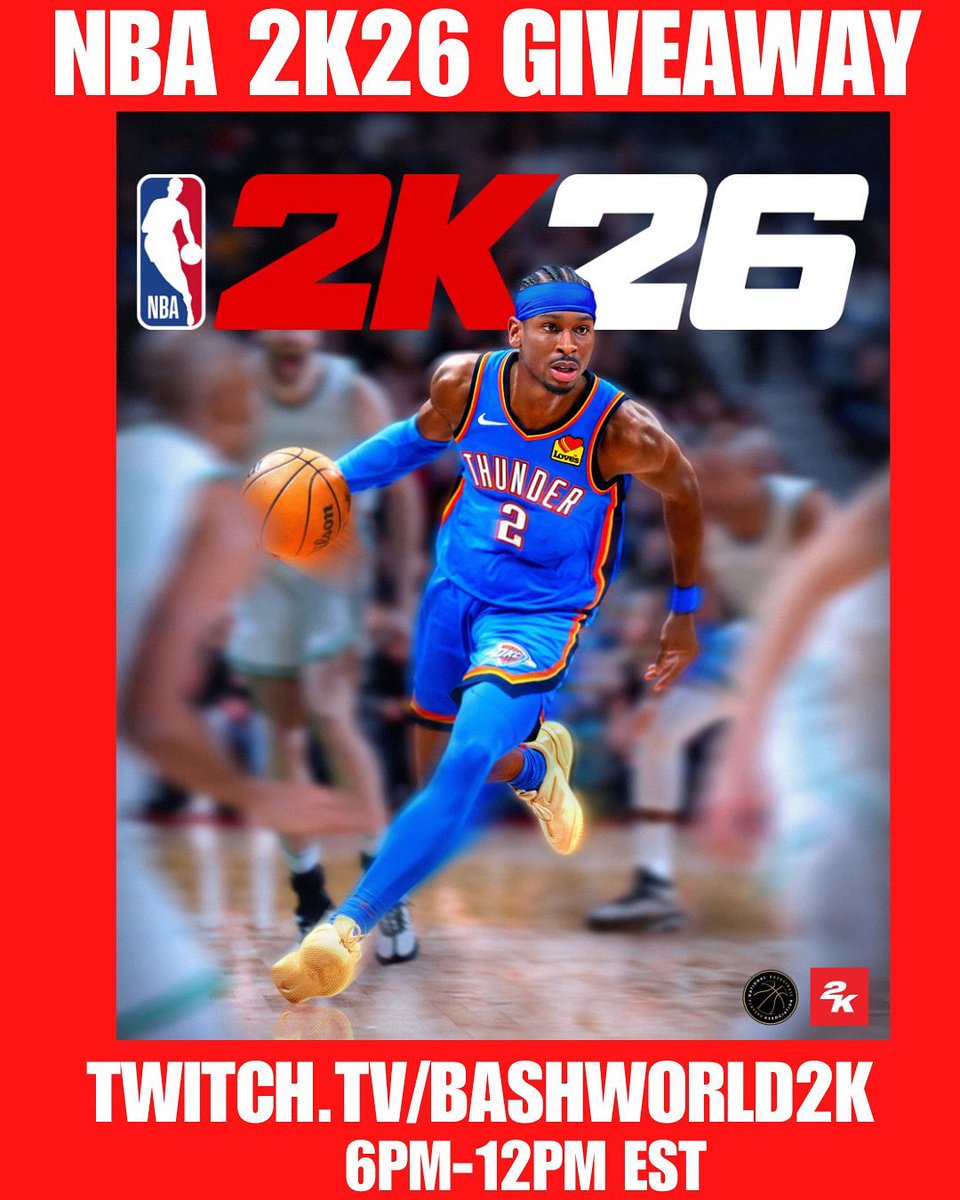 thezuclan's tweet photo. 🏀NBA 2K26 GIVEAWAY ALERT🏀

THANKS TO @thezuclan captain @SkinSkiZU ILL BE  GIVEAWAY A COPY OF 2K26 TODAY ON STREAM IF YOU NEED ONE COME ON OVER LETS HAVE SOME FUN HAPPY Saturday 💪🔥

https://t.co/9xJ0AmikMv 

#NBA2K26 #Giveaway https://t.co/U6aj7pDd3e