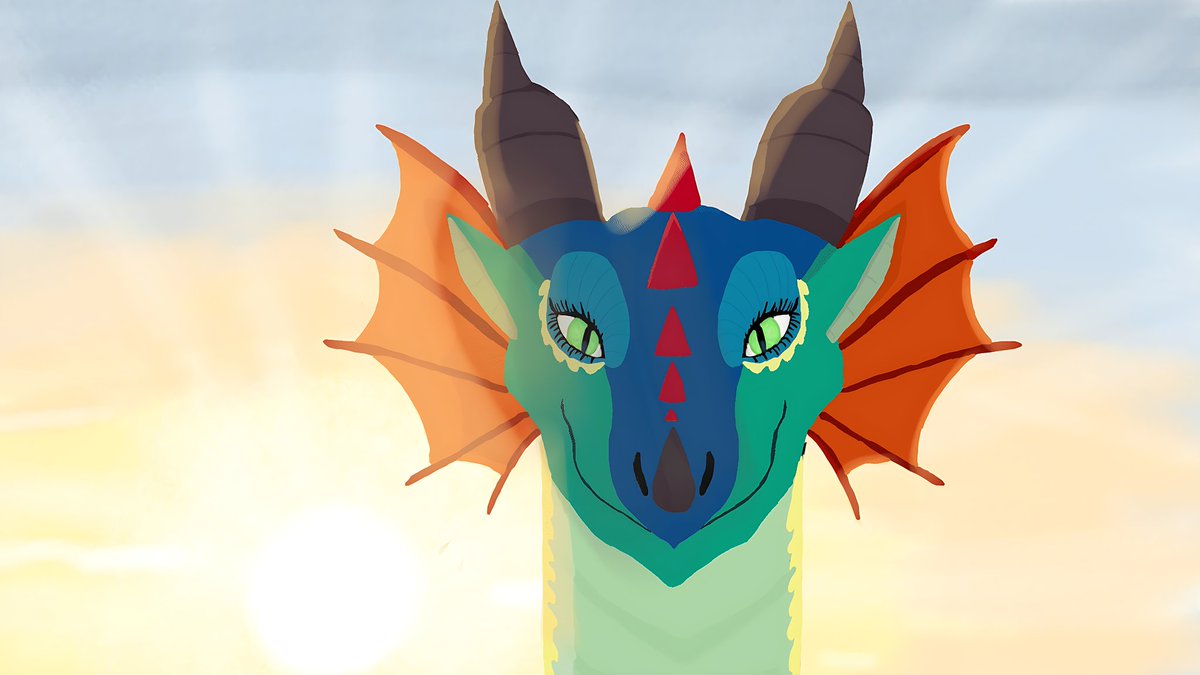 Dragonale20's tweet image. My art of Glory from wings of fire hope yall like it ^_^ #glorywingsoffire #wingsofire #art #dragons
