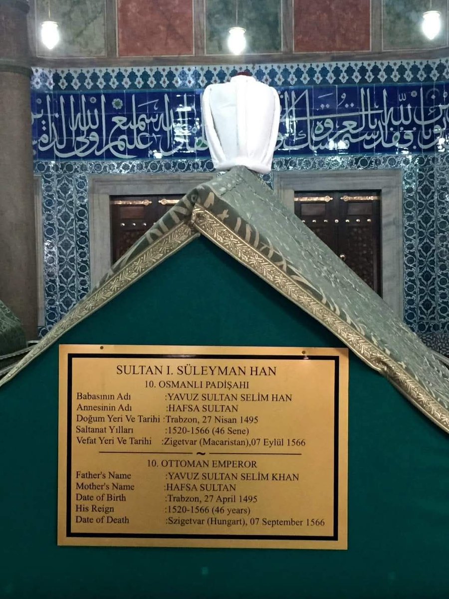 ariftufekci44's tweet photo. İslam'a ve Devlete adanmış 46 yıl, 13 sefer...
10. Osmanlı Padişahı ve 89. İslam Halifesi, Cihana Hükmeden Kanûnî Sultan Süleyman Han’ı vefatının 459. Sene-i Devriyesinde rahmetle ve şükranla anıyorum.
#07Eylül1566
#KanuniSultanSüleyman https://t.co/u6lGEkjHV3