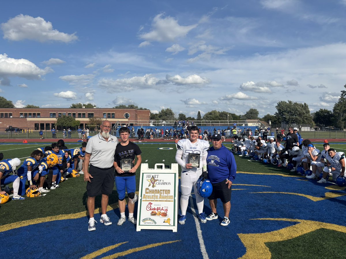 Congratulations to Carter Winiarski for being named character player of the game by Cross Training Athletics.