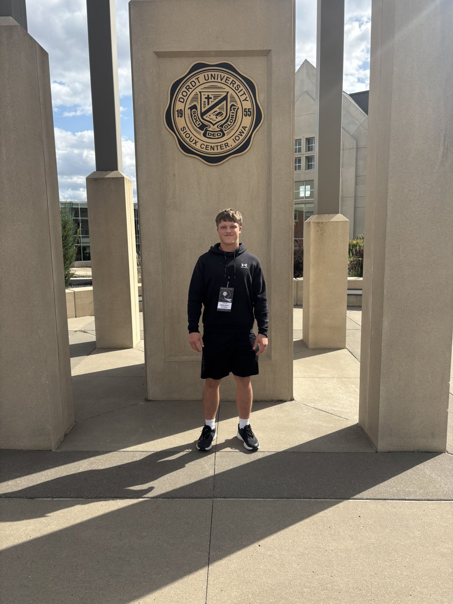 Thanks <a href="/Luke_Teiger/">Luke Munsterteiger</a> for the amazing experience today and the game day visit! Glad to see <a href="/DordtFB/">Dordt Football</a> get their first win of the season!

<a href="/Arrow_Football/">Arrow Football</a> 
<a href="/JohnHodorff/">John Hodorff</a>