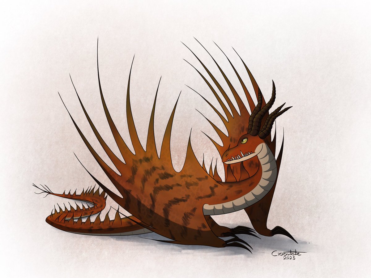 Crocutate's tweet photo. Hookfang from HTTYD

How To Train Your Dragon: ©️Dreamworks

#fanart #procreate #ipadpro #digitalart #dragon https://t.co/9rO7myfT46