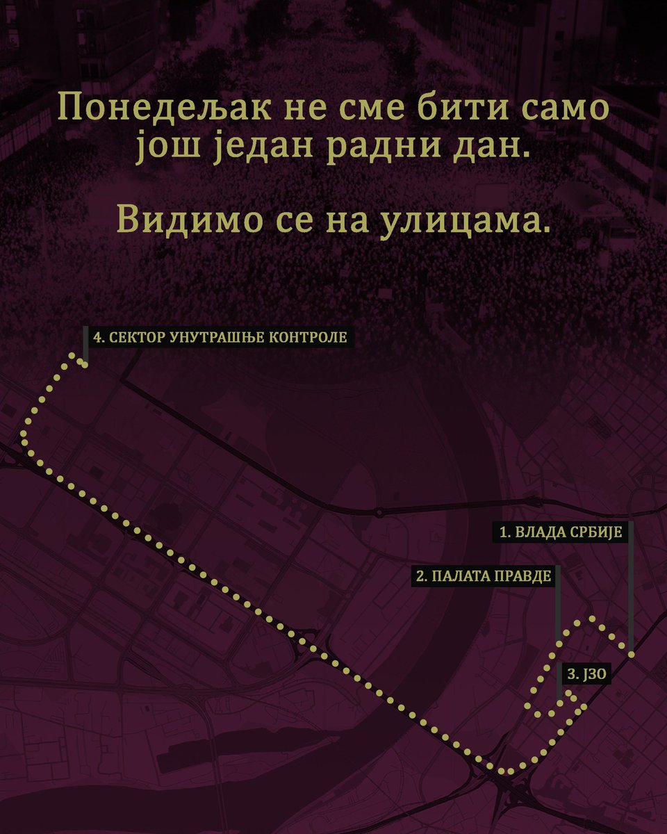 У понедељак све стаје. 

Видимо се!