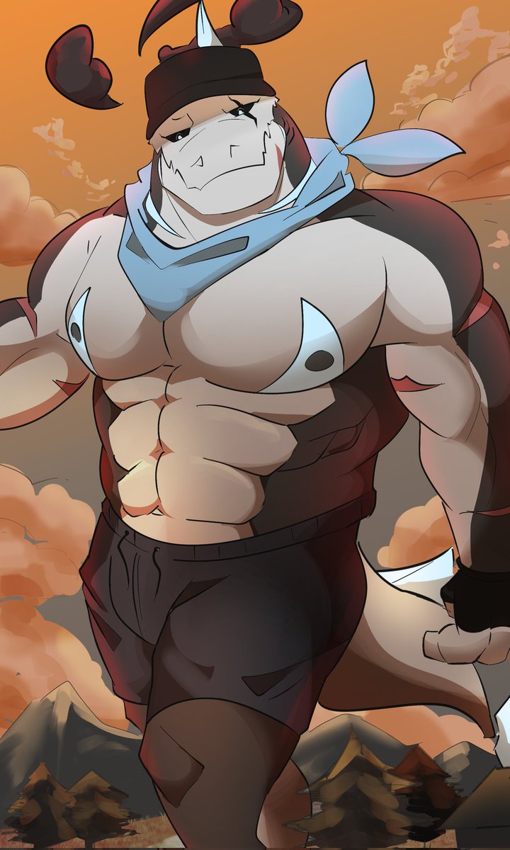 The shark but he's bigger thsn expected (more like gigantamax like pokemon but i tried)