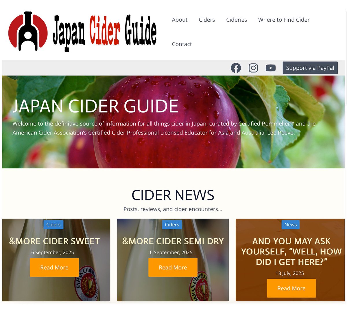 𝙉𝙀𝙒 𝙋𝙊𝙎𝙏𝙎: Reviews of Semi Dry &amp; Sweet ciders from <a href="/ciderbarn/">andrew auburn</a> now available <a href="/japanciderguide/">JAPANCIDERGUIDE</a> (japanciderguide.com) 𝙇𝙞𝙣𝙠 𝙞𝙣 𝙥𝙧𝙤𝙛𝙞𝙡𝙚...