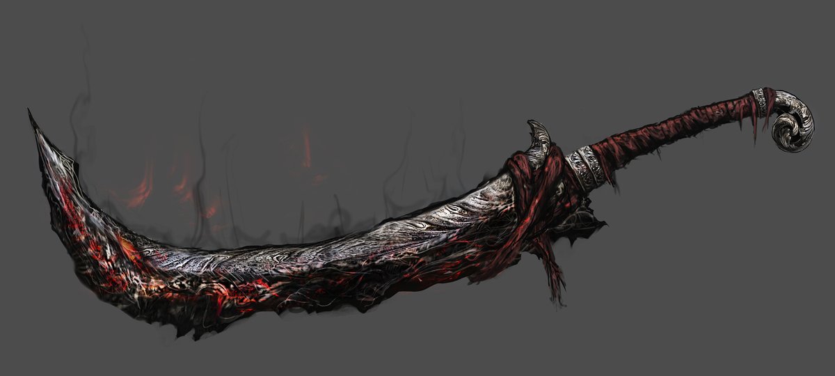FromsoftHoarder's tweet photo. Personal Work - Molten Curved Sword https://t.co/yKAzRQRzuR