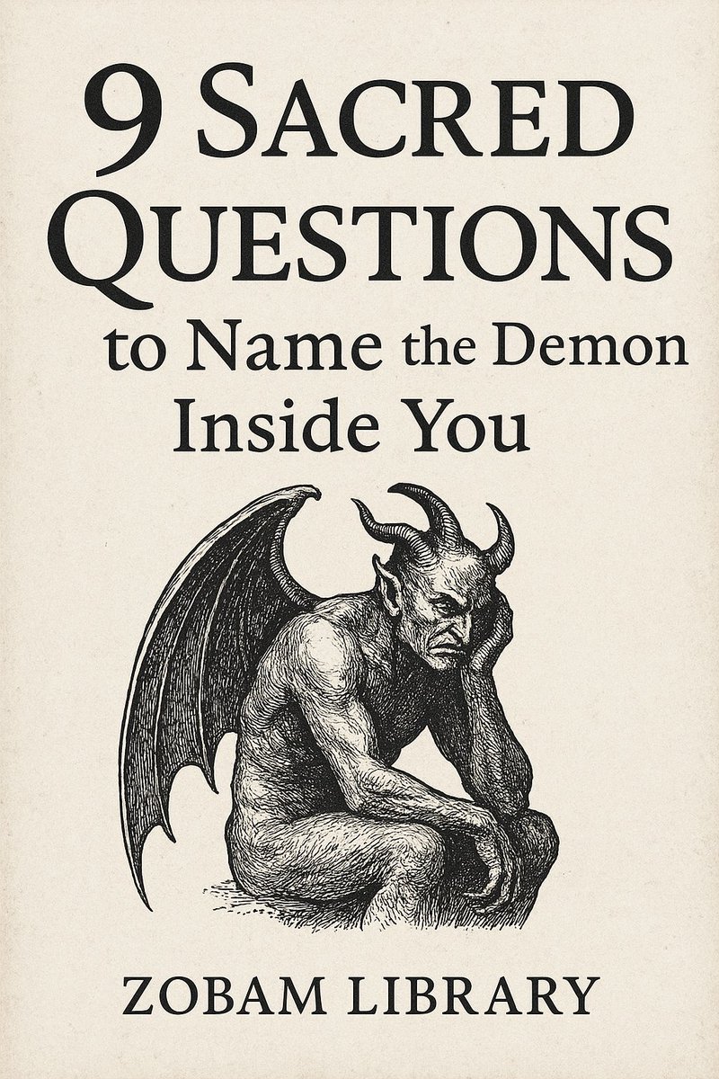 ZobamLibrary's tweet image. Name the Demon Inside You

9 Sacred Questions That Expose the Wounds You’ve Been Running From

Most people battling addiction, depression, shame or emptiness. 

Aren’t failing because they’re weak.

#NGARWA / Ronaldo / Super Eagles / Sabalenka / World Cup / Anisimova / Mr Eazi