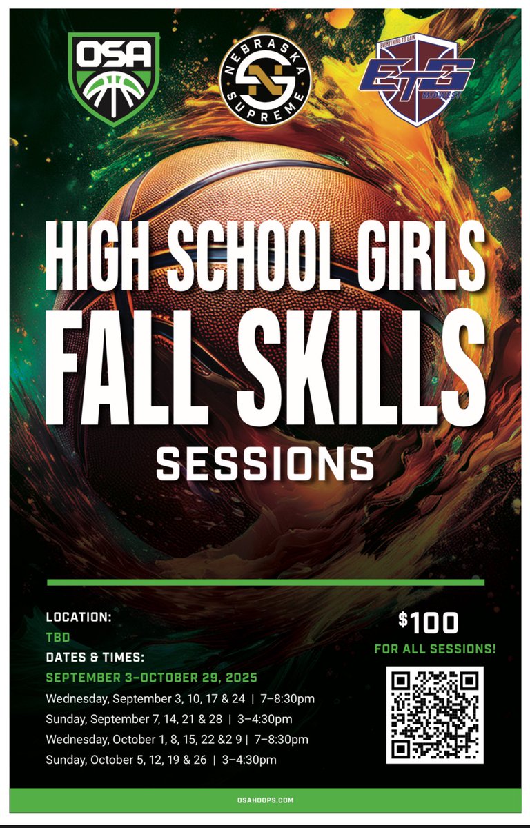 🚨 BIG DAY TOMORROW 🚨

Two amazing chances to get in the gym and LEVEL UP ⬆️🏀

✅ Alexis Markowski Camp
K–5th Grade Boys &amp; Girls
📍 UBT Sports Complex, Elkhorn
⏰ 11:30 AM – 2:45 PM (sessions by grade)
💲 $25

✅ HS Girls Fall Skills Sessions
📍 Location  UBT Sports Complex,
