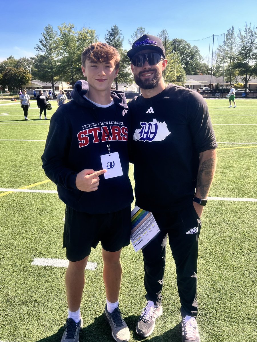 Dayson Kirby (@daysonkirby) on Twitter photo A huge thanks to <a href="/CoachYoung41/">Coach Tyrone Young Jr. II ™</a> <a href="/CoachKSSteele/">Karsen Steele</a> & all of <a href="/kwc_football/">Kentucky Wesleyan Football</a> for the hospitality today! Had a great Game Day Visit! I loved the atmosphere, energy and teamwork! Win or lose, it’s a great place to be! #rollthers <a href="/CoachFrase/">Brandon Frase</a> <a href="/CoachRJWilson55/">Coach RJ Wilson</a> <a href="/Playmakerhaddox/">Coach Nick Haddock</a> <a href="/BnlFootball/">BNL Football</a> A huge thanks to <a href="/CoachYoung41/">Coach Tyrone Young Jr. II ™</a> <a href="/CoachKSSteele/">Karsen Steele</a> & all of <a href="/kwc_football/">Kentucky Wesleyan Football</a> for the hospitality today! Had a great Game Day Visit! I loved the atmosphere, energy and teamwork! Win or lose, it’s a great place to be! #rollthers <a href="/CoachFrase/">Brandon Frase</a> <a href="/CoachRJWilson55/">Coach RJ Wilson</a> <a href="/Playmakerhaddox/">Coach Nick Haddock</a> <a href="/BnlFootball/">BNL Football</a>