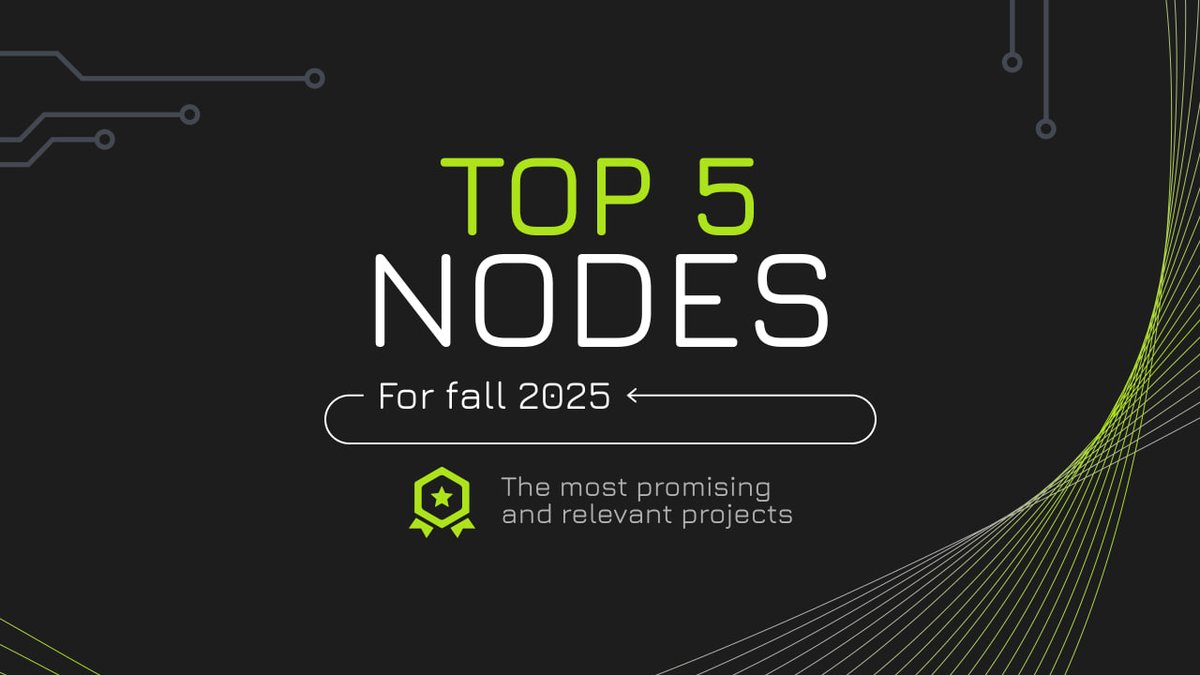 Top 5 Relevant Nodes for Fall 2025 🚀

We’ve highlighted the most promising projects with high potential for massive airdrops.

👉 Read the full breakdown here: t.me/xnode_pro

#crypto #airdrops #testnet #nodes