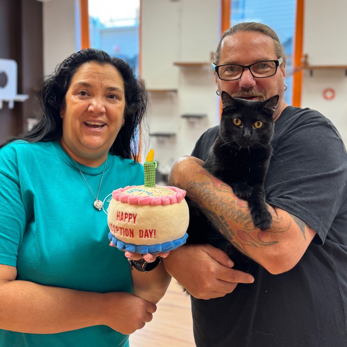 Adoption #1106: Raven! Our playful, snuggly girl makes an impression wherever she goes. She makes friends easily and it’s not a surprise she found her forever home quickly. Congrats, Raven!