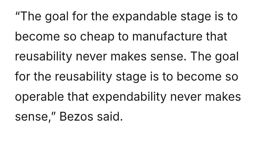 Don't forget that Blue Origin is also quietly working on a reusable upper stage for New Glenn