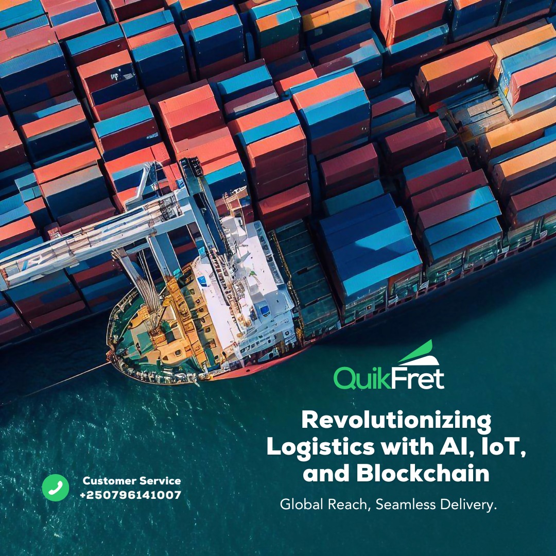 QuikfretRw's tweet photo. Head over to our website (https://t.co/PBFGNKchbu) to see how we are revolutionizing logistics with AI, iOT and Blockchain. https://t.co/wdYbHcwam2