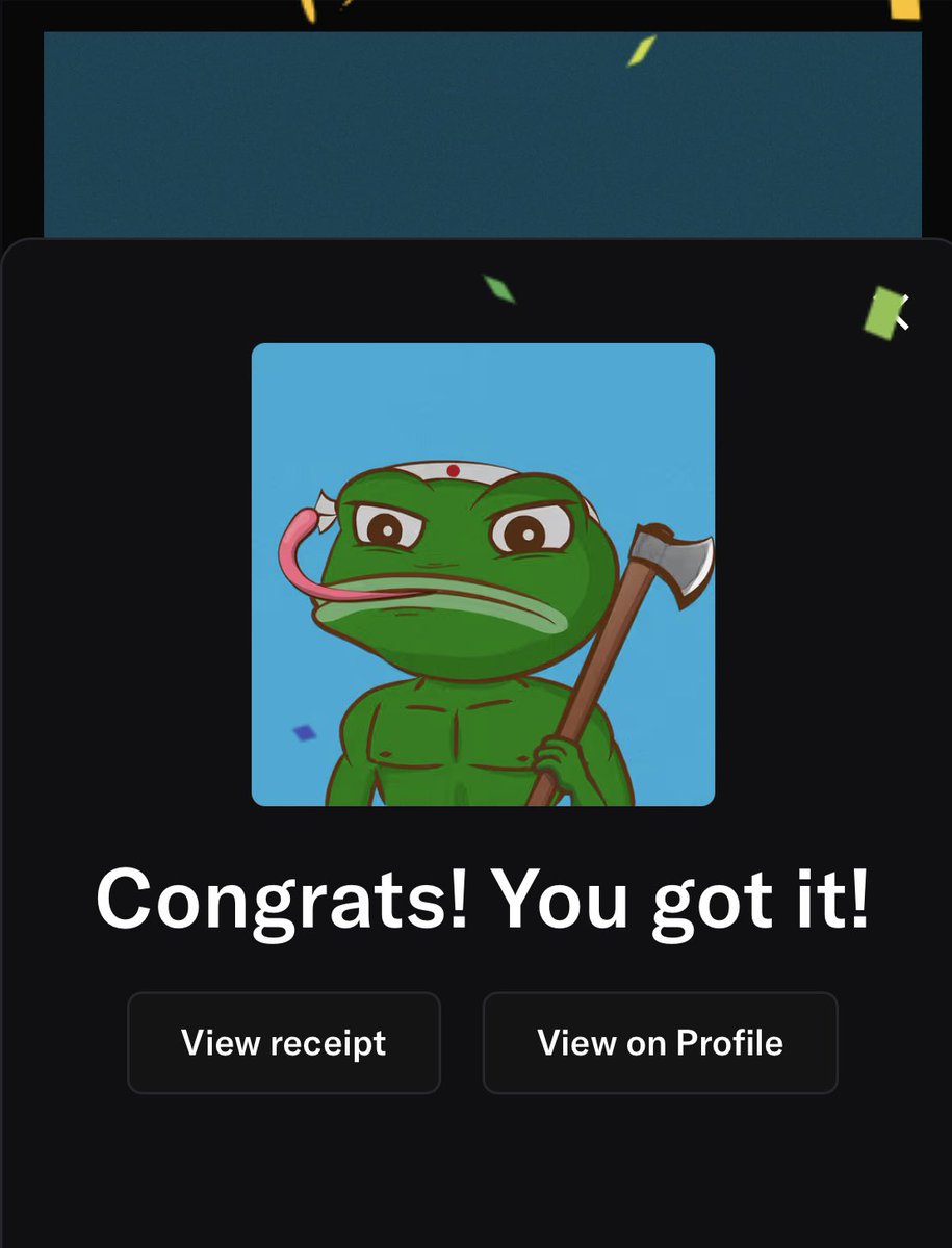 I finally did it ! Don’t fade the frogs. <a href="/ThePlagueNFT/">The Plague Of Frogs 🐸</a> the sleeping giant. 
How’d I do? 

Bring me the $GRiND